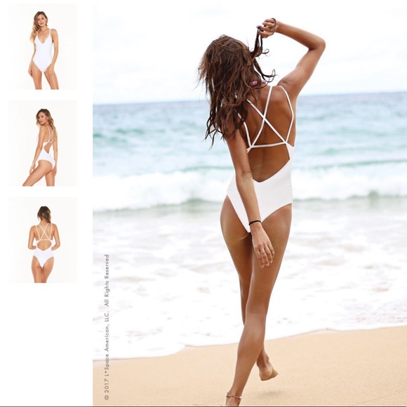 L*Space Dakota one piece **NEW WITH TAGS** white - Picture 2 of 5